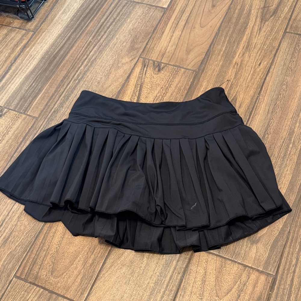 Gold Hinge Pleated Tennis Skirt